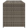 vidaXL Garden Storage Box Grey 283L Poly Rattan