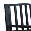 vidaXL Garden Bench Black 120 cm Steel