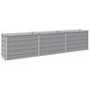 vidaXL Raised Garden Bed Grey 240 x 40 x 55 cm cold-rolled steel