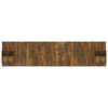vidaXL Bed Headboard with Cabinets Smoked Oak Engineered Wood
