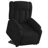 vidaXL Stand up Massage Recliner Chair Black Fabric