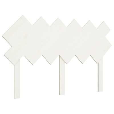 vidaXL Bed Headboard White 132x3x81 cm Solid Wood Pine
