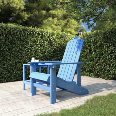 vidaXL Garden Adirondack Chair HDPE Aqua Blue