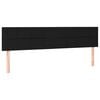 vidaXL Headboards Black 200x5x78/88 cm Fabric