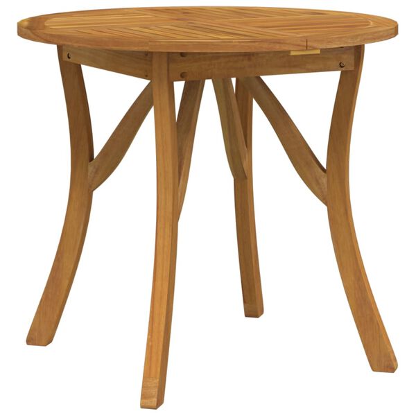 vidaXL Garden Table Ø 85 cm Solid Wood Acacia