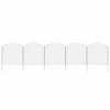 vidaXL Arched Garden Fence Set 77,5x78,5 cm Green