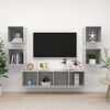 vidaXL 5 Piece TV Cabinet Set Concrete Grey Engineered Wood