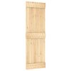 vidaXL Sliding Door NARVIK Natural and Black 70 x 210 cm (213.5 cm)
