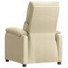 vidaXL Recliner Chair Cream Fabric