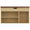 vidaXL Shoe Bench with Cushion Sonoma Oak 80x30x47 cm Engineered Wood