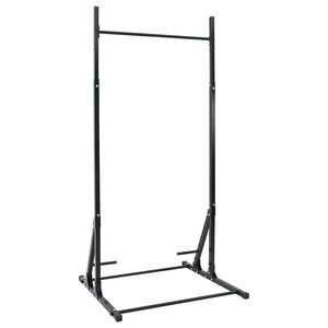 vidaXL Pull-Up Bar Station Manual Black 100.5 x 102 x 234.5 cm