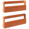 vidaXL Wall-mounted Shoe Racks 2 pcs Wax Brown 59x8,5x23,5 cm Solid Wood Pine