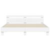 vidaXL Bed Frame with LED without Mattress White 180x200 cm Super King
