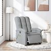 vidaXL Electric Massage Recliner Chair Light Grey Fabric