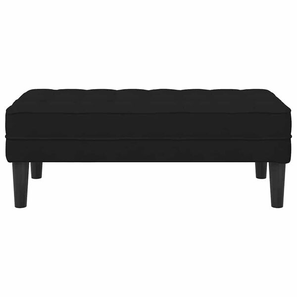 vidaXL Bench Black 113 x 57 x 39 cm Velvet