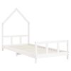 vidaXL Kids Bed Frame White 90x190 cm Solid Wood Pine