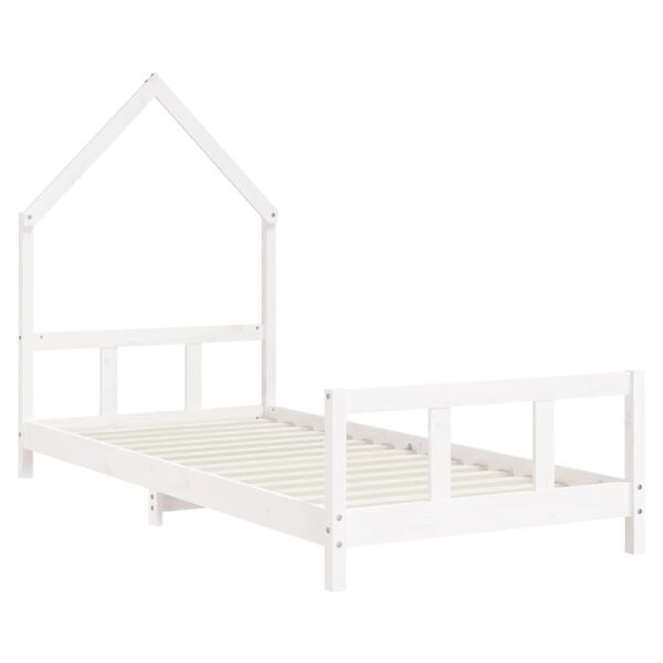 vidaXL Kids Bed Frame White 90x190 cm Solid Wood Pine