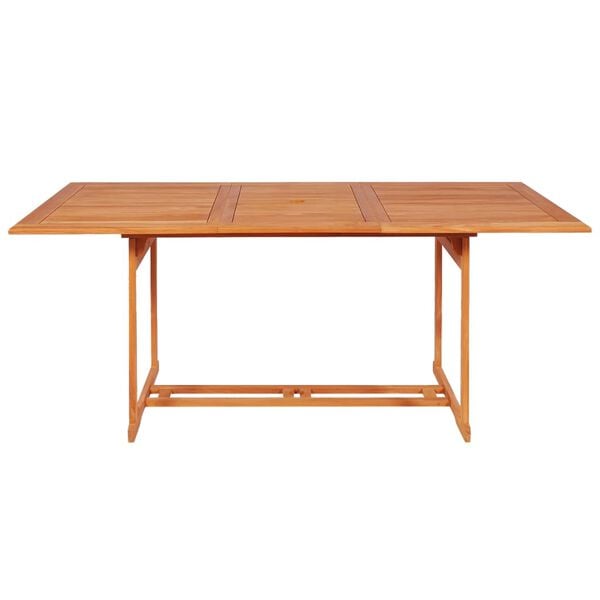 vidaXL 9 Piece Garden Dining Set Solid Teak Wood