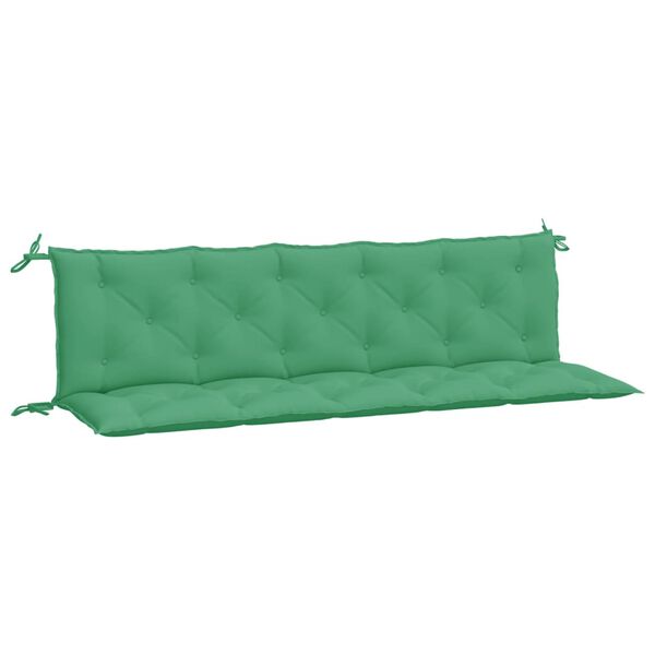 vidaXL Garden Bench Cushions 2pcs Green 180x50x7cm Oxford Fabric