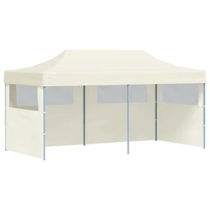 vidaXL Cream Foldable Pop-up Party Tent 3 x 6 m