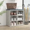 vidaXL Shoe Cabinet Concrete Grey 52.5x30x50 cm