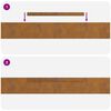 vidaXL Lawn Edging 4 pcs Rusty 450 x 0.05 x 10 cm Weather Steel