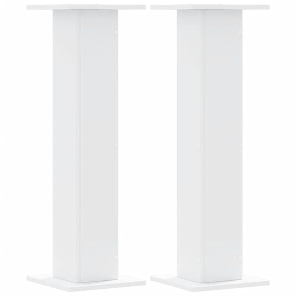 vidaXL Plant Stands 2 pcs White 30x30x95 cm Engineered Wood