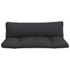 vidaXL Pallet Cushions 2 pcs Black Fabric