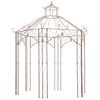 vidaXL Pavilion | Antique brown | Wrought iron | 3m | Decorative Inlays