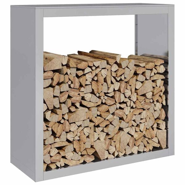 vidaXL Firewood Rack 100x40x100 cm Galvanised Steel
