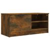 vidaXL TV Cabinet Smoked Oak 80x35x36.5 cm Engineered Wood