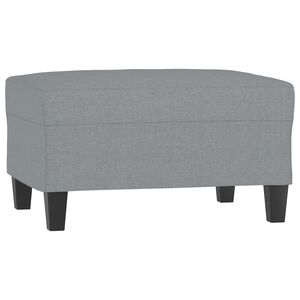 vidaXL Footstool Light Grey 70x55x41 cm Fabric