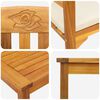 vidaXL Garden Rose Lounge Set with Cushion 3 pcs Solid Acacia Wood