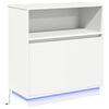vidaXL LED Sideboard White 71 x 34.5 x 75 cm Engineered Wood
