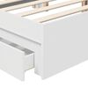 vidaXL Storage Bed with Headboard White 150 x 200 cm Engineered Wood