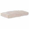 vidaXL Pallet Sofa Cushion Cream 120 x 80 x 12 cm Fabric