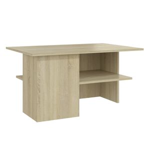 vidaXL Coffee Table | Sonoma Oak | Engineered Wood | Medium | Storage
