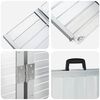 vidaXL Wheelchair Ramp Folding Silver 62 x 73 x 5 cm Aluminium