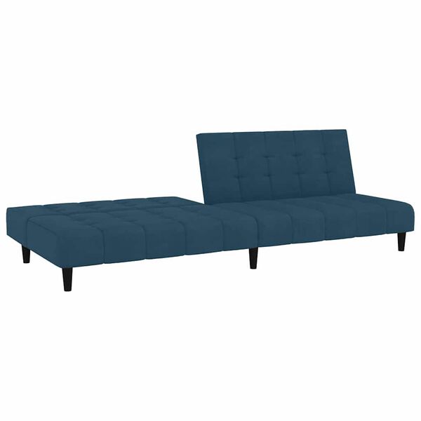 vidaXL 2-Seater Sofa Bed Dark Grey Velvet