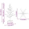 vidaXL Wooden Christmas Tree with Stand Natural 125 cm Solid pine wood