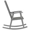 vidaXL Rocking Chair with Cushions Grey Solid Acacia Wood