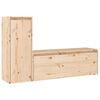 vidaXL TV Cabinets 2 pcs Solid Wood Pine