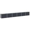 vidaXL Raised Garden Bed Anthracite 480 x 40 x 55 cm cold-rolled steel