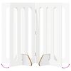 vidaXL Folding Pet Fence 2 pcs White 100.5 x 38 x 90 cm