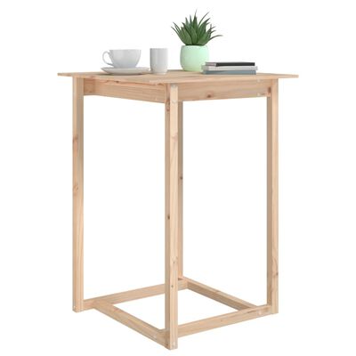 vidaXL Bar Table 80x80x110 cm Solid Wood Pine