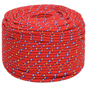 vidaXL Multipurpose Utility Rope 10 mm 25 m Red PP 645 kg Max Load