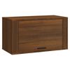 vidaXL Wall-mounted Shoe Cabinet Brown Oak 70x35x38 cm Solid Wood Pine