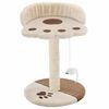 vidaXL Cat Tree | Beige and Brown | Particle board | Compact | Great Design