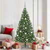 vidaXL Artificial Christmas Tree with 300 LEDs with Stand Green 180 cm
