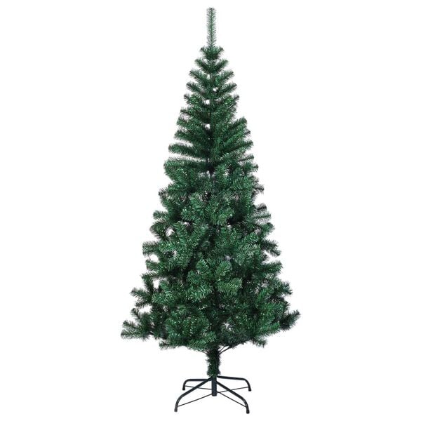 vidaXL Artificial Christmas Tree with Iridescent Tips Green 240 cm PVC